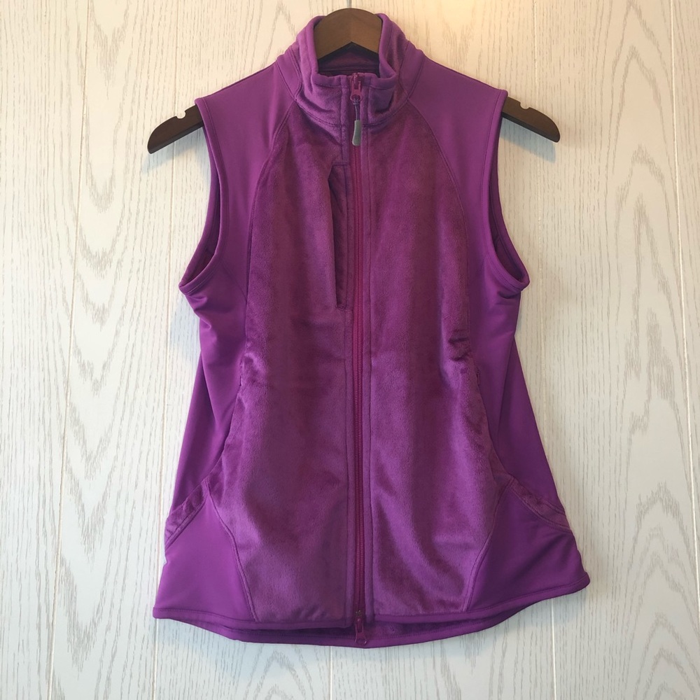 NWOT Peter Millar Purple Fleece Performance Vest